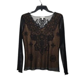 Conrad C collection lacy top size M